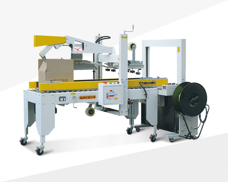 Automatic folding and strapping machine